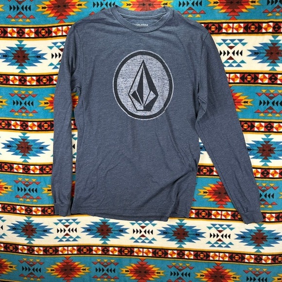 Volcom Graphic Long Sleeve T-Shirt Men's Medium‎ Cotton Blend Casual - Picture 1 of 5